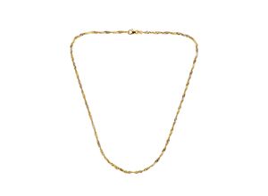 4028576234540 - Collier FIRETTI Schmuck Geschenk Gold 585 Halsschmuck Halskette Goldkette Singapur Halsketten Gr 45 Gelbgold 585-Weißgold 585 Breite 24 mm goldfarben (gelbgoldfarben weißgoldfarben) Damen Colliers zu Kleid Shirt Jeans Sneaker Anlass Geburtstag Weihnachten