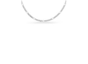 4028576667645 - Kette ohne Anhänger FIRETTI Schmuck Geschenk Silber 925 Halsschmuck Halskette Figarokette Halsketten Gr 45 Silber 925 (Sterlingsilber) Breite 43 mm silberfarben Damen Ketten ohne Anhänger zu Hoodie Kleid Shirt Jeans Sneaker Anlass Geburtstag Weihnachten