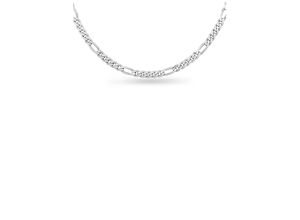 4028576668130 - Kette ohne Anhänger FIRETTI Schmuck Geschenk Silber 925 Halsschmuck Halskette Figarokette Halsketten Gr 50 Silber 925 (Sterlingsilber) Breite 53 mm silberfarben Damen Ketten ohne Anhänger zu Hoodie Kleid Shirt Jeans Sneaker Anlass Geburtstag Weihnachten