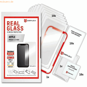 4028778111632 - DISPLEX Service-Kit Real Glass 2D Apple iPhone 12 mini