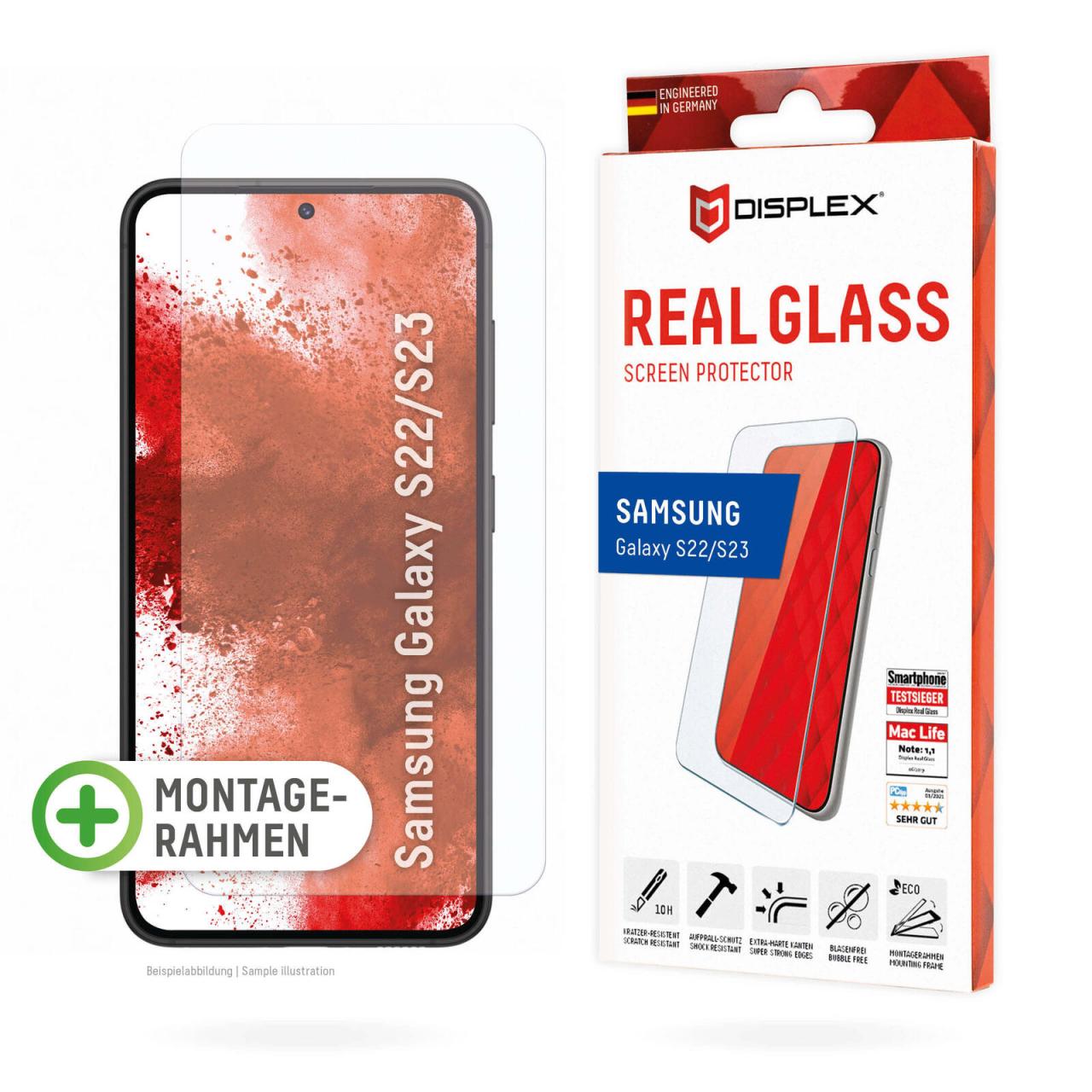 4028778119454 - Displex Panzerglas Displayschutz für Samsung Galaxy S22  S23