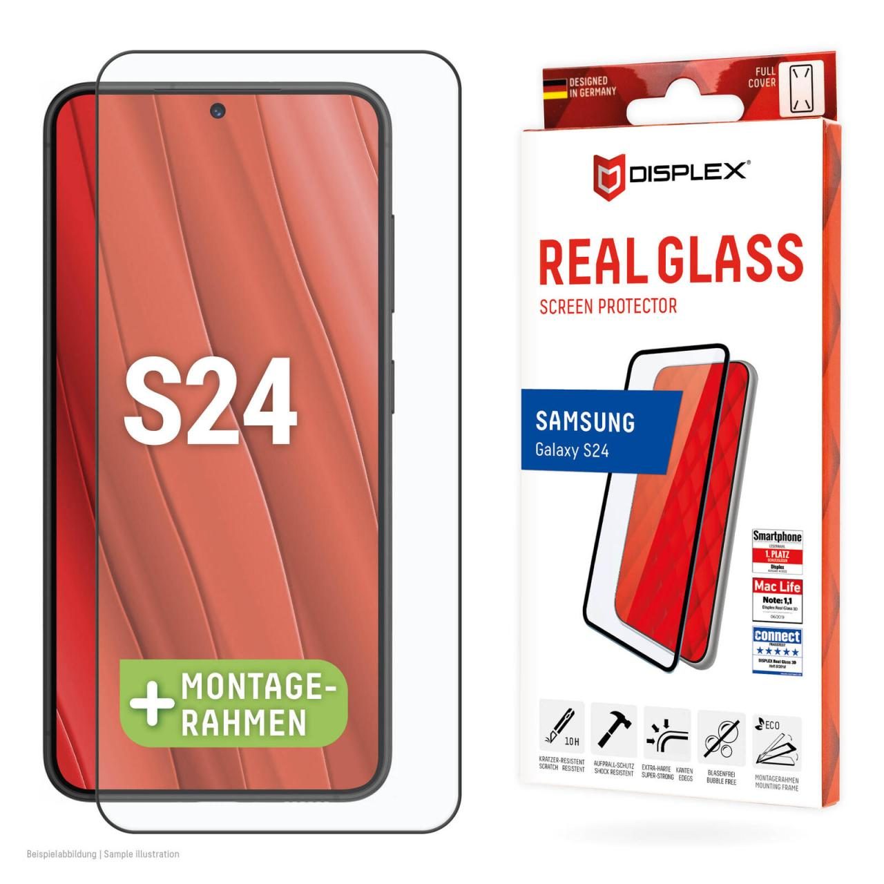 4028778122003 - DISPLEX Real Glass Full Cover Samsung Galaxy S24