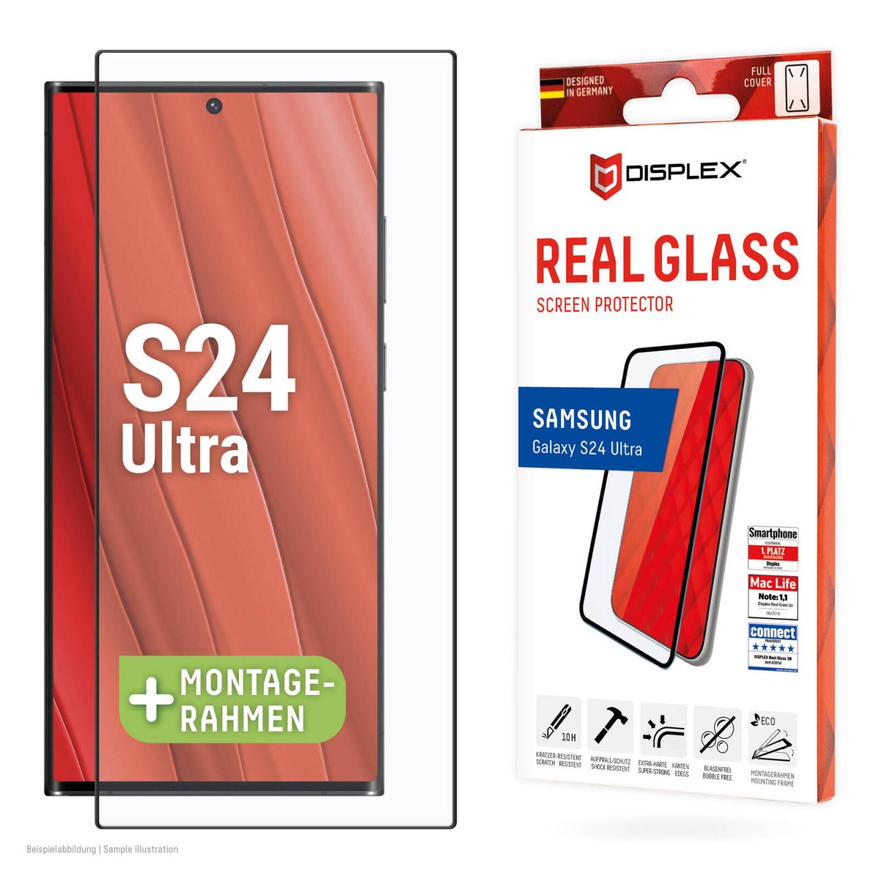 4028778122027 - 0 DISPLEX Ultra Full Cover Schutzglas für das Samsung Galaxy S24 Ultra