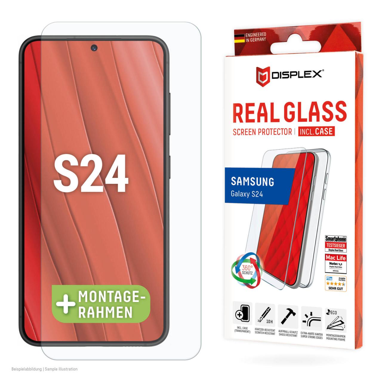 4028778122119 - DISPLEX Real Glass + Case Samsung Galaxy S24