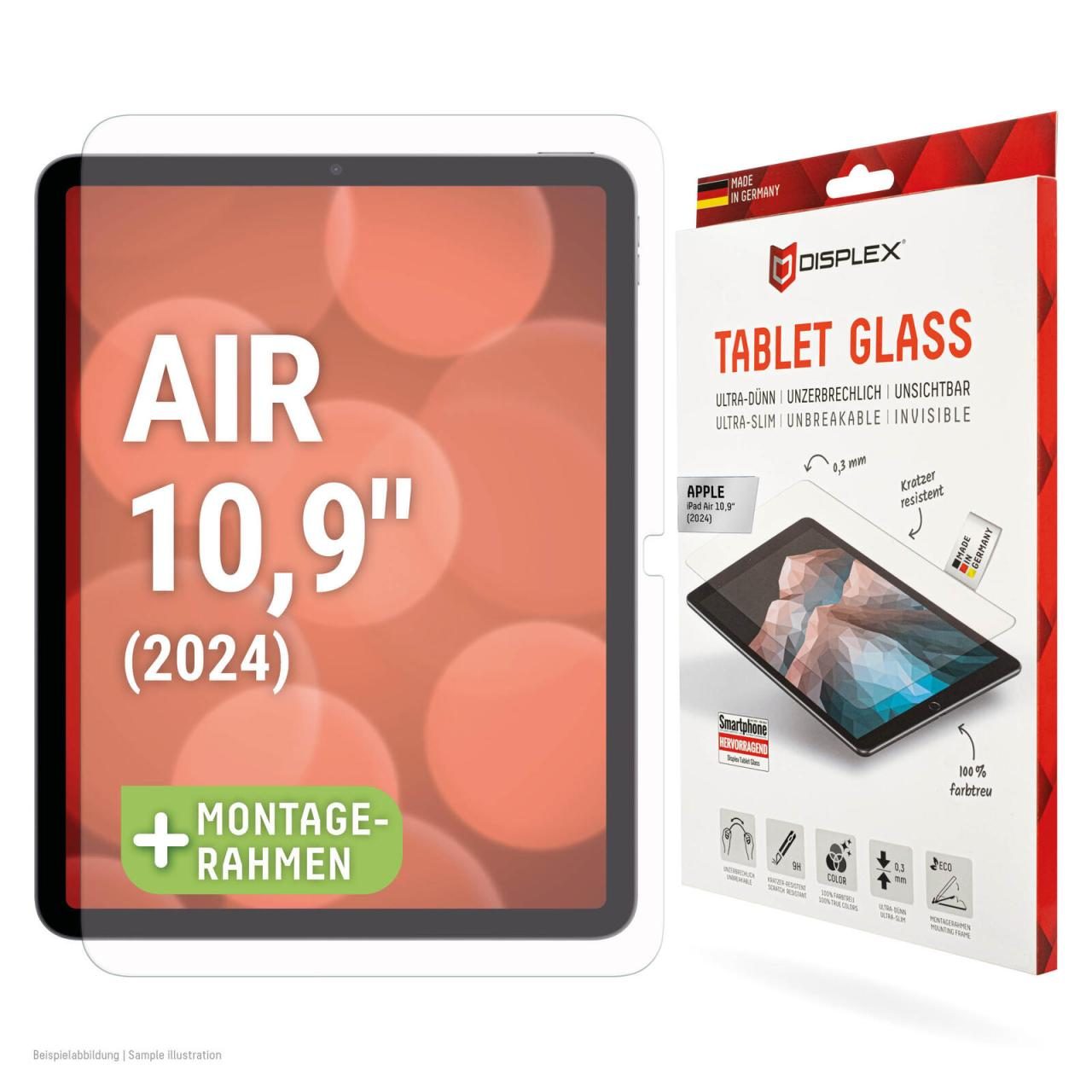 4028778123048 - 0 DISPLEX Tablet Glass (9H) für Apple iPad Air 11 (2024)