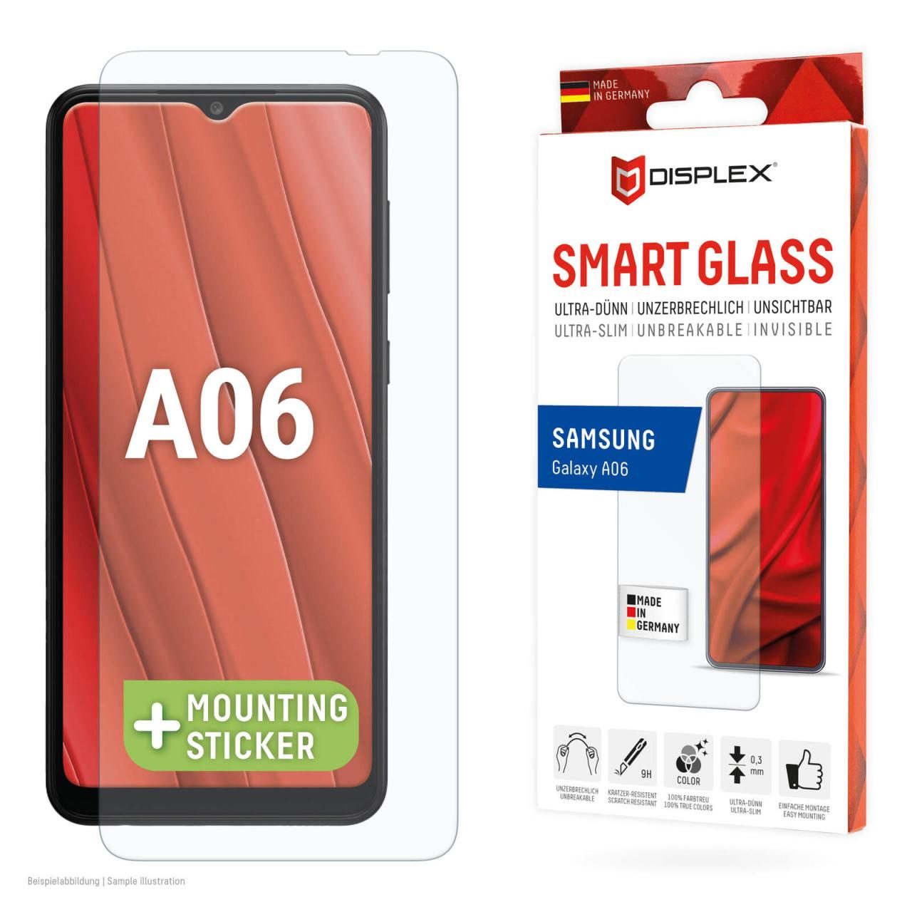 4028778124649 - 0 DISPLEX Smart Glass für Samsung Galaxy A06