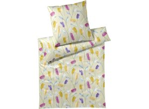 4029058043018 - Bettwäsche ELEGANTE Rise Gr B L 135 cm x 200 cm (1 St) B L 80 cm x 80 cm (1 St) Mako-Batist grün (lindgrün) Bettwäsche 135x200 cm angenehmes Hautgefühl