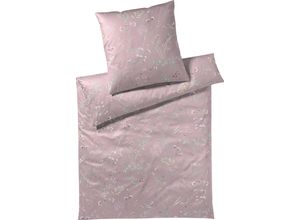 4029058260422 - Bettwäsche ELEGANTE Deluxe Gr B L 135 cm x 200 cm (1 St) B L 80 cm x 80 cm (1 St) Mako-Satin pink (blush) Bettwäsche 135x200 cm angenehmes Hautgefühl