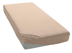 4029058273118 - Spannbettlaken ELEGANTE Mako-Jersey Laken Gr B L 140-160 cm x 200-220 cm 1 St Mako-Jersey 140-160 x 190-220 cm 28 cm beige in hochwertiger Qualität mit Elasthan-Anteil