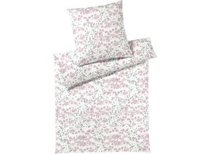 4029058340605 - Bettwäsche ELEGANTE Sleeping Beauty Gr B L 135 cm x 200 cm (1 St) B L 80 cm x 80 cm (1 St) Mako-Jersey rosa (rose) Bettwäsche 135x200 cm angenehmes Hautgefühl