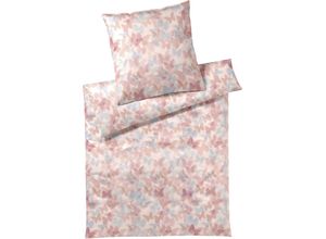 4029058561604 - Bettwäsche ELEGANTE Lucid Gr B L 155 cm x 220 cm (1 St) B L 80 cm x 80 cm (1 St) Mako-Batist rosa (pfirsich rose) Bettwäsche 155x220 cm angenehmes Hautgefühl