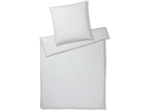 4029058886851 - Bettwäsche ELEGANTE Pure Gr B L 155 cm x 220 cm (1 St) B L 80 cm x 80 cm (1 St) Leinen weiß (reinweiß) Bettwäsche 155x220 cm angenehmes Hautgefühl