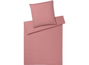 4029058899639 - Bettwäsche ELEGANTE Crisp Gr B L 155 cm x 220 cm (1 St) B L 80 cm x 80 cm (1 St) Washed Cotton pink (blush) Bettwäsche 155x220 cm angenehmes Hautgefühl