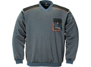 4029148499671 - - Terrax Pullover grau schwarz orange Gr s - grau