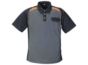 4029148499855 - Terratrendjob - terratrend 3817 fb 6310 Herrenpoloshirt Größe l dunkelgrau schwarz orange