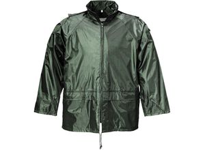 4029148938460 - - Terrax Regenjacke oliv Gr l - Grau
