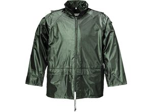 4029148938491 - - Terrax Regenjacke oliv Gr 3XL - Grau