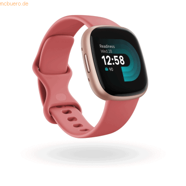 4029164131531 - fitbit Versa 4 Pink Sand   Copper Rose + Infinity Band White Small