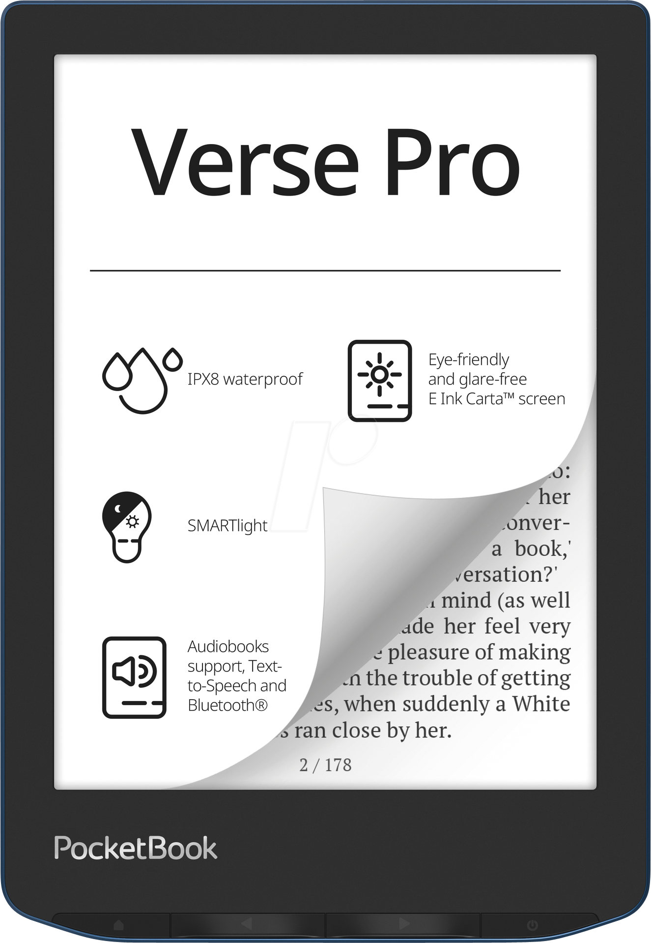 4029164135379 - POCKETBOOK E-Book Verse Pro Tablets E-Book Reader blau