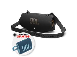 4029164137120 - Bluetooth-Lautsprecher Xtreme 4 Tomorrowland Ltd Edition (+ Gratis dazu GO 3 blau) Lautsprecher austauschbarer Akku Schnellladen Multi-Speaker-Konnektivität schwarz (schwarz blau)