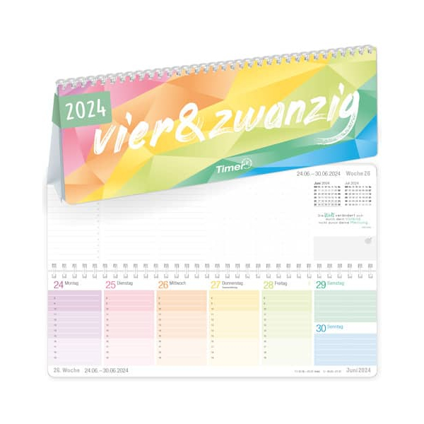 4029357071736 - Tischkalender Büro&Freizeit 2024 Rainbow 4029357071736 CHÄFF