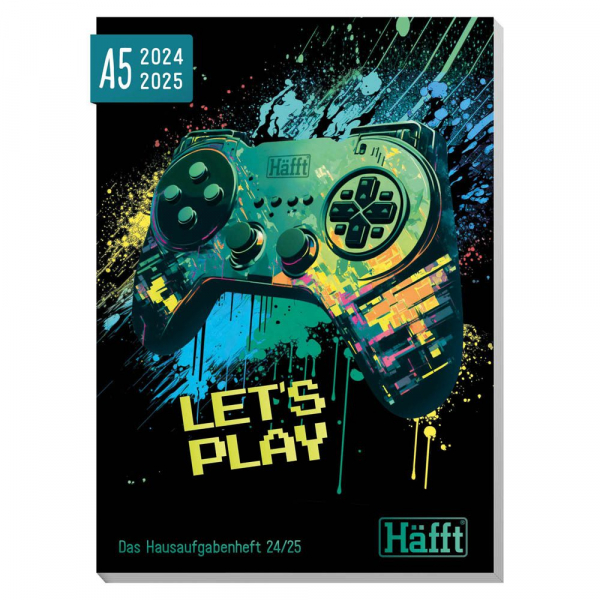 4029357083395 - Häfft® Verlag Hausaufgabenheft Lets play liniert DIN A5 ohne Rand 112 Blatt