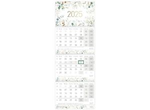 4029357084903 - Drei-Monatskalender 2025 Wand-Kalender 12 MONATE Premium [Blattgold]