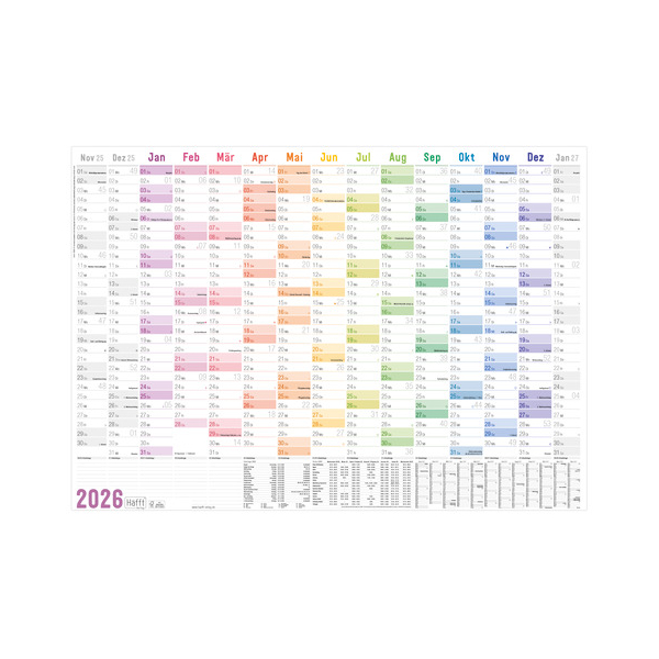 4029357100436 - Wandkalender 10038-3 15 Monate   1 Seite  4029357100436 Häfft