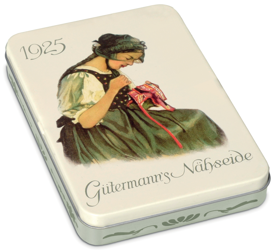 4029394681813 - Gütermann Nähgarn in Nostalgie-Box Basisfarben 8 Spulen