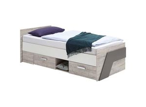 4029494084545 - Bett Einzelbett Jugendbett Gästebett Kinderbett Nona 1 Sandeiche Nb 90 x 200 cm