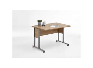 4029494103420 - Fmd Mobel - Schreibtisch Bürotisch Arbeitstisch inkl Metallkufen 120 cm calvia 1 Alteiche