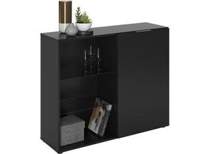 4029494124494 - Fmd Mobel - Kommode Sideboard Highboard Stauraum ca 100 x 81 x 32 cm dark 3 Schwarz