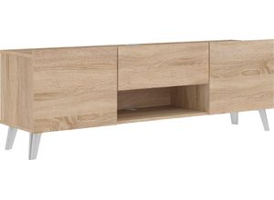 4029494129260 - TV-Board Brighton Sideboards Gr B H T 140 cm x 465 cm x 33 cm braun (eiche nb) TV-Lowboards Breite 140 cm