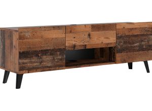 4029494129284 - TV-Board Brighton Sideboards Gr B H T 140 cm x 465 cm x 33 cm braun (old style dunkel) TV-Lowboards Breite 140 cm