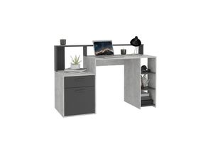 4029494130372 - Fmd Mobel - Schreibtisch Bürotisch Arbeitstisch Home Office bolton ca 139 x 92 x 54 cm Be