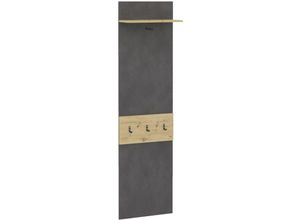 4029494131485 - - Wandgarderobe mit Ablage 50x23x188 cm Matera & Artisan-Eiche Mehrfarbig