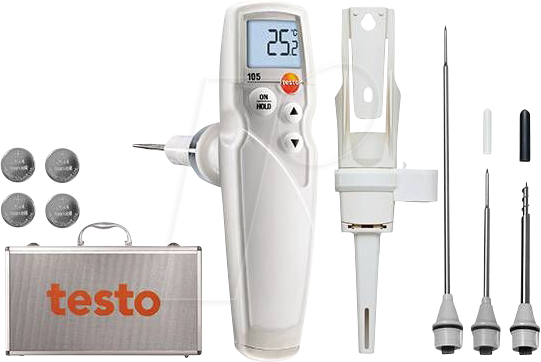 4029547002298 - 0563 1052 - Einhand-Thermometer testo 105 -50 bis +275 °C HACCP Set