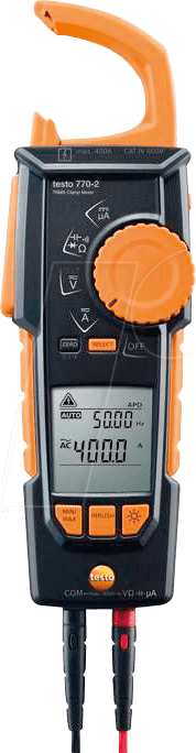 4029547013980 - 770-2 Stromzange Hand-Multimeter digital cat iii 1000 v cat iv 600 v Anzeige (Counts) 400 - Testo