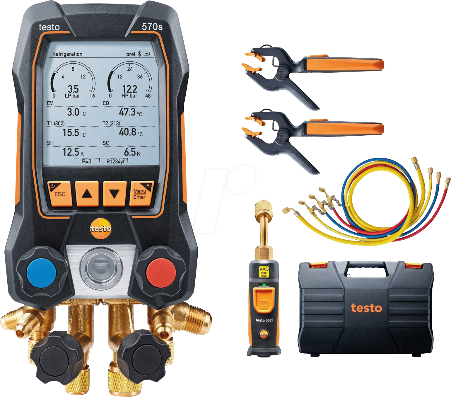 4029547025938 - 0564 5703 - testo 570s Smart Vakuum Set mit 4er-Füllschlauchsatz