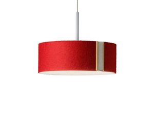 4029628823736 - LED-Hängeleuchte LARAfelt S Ø20cm rot wollweiß