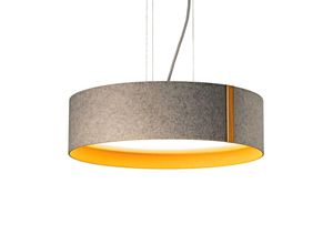 4029628823996 - LED-Hängeleuchte LARAfelt M Ø43cm grau orange