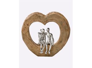 4029686370159 - Dekofigur HEINE HOME silber (natur silberfarben) B25cm H225cm T10cm Dekofiguren