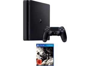 4029686458840 - PLAYSTATION 4 Spielekonsole Slim Spielekonsolen 500GB inkl Ghost of Tsushima schwarz Playstation