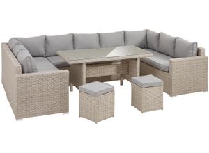 4029686469433 - KONIFERA Gartenlounge-Set Portland (Set 18-tlg) 3 Sofas 2 Hocker 1 Tisch