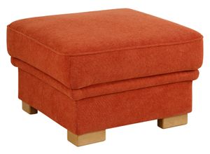 4029686606609 - Hocker HOME AFFAIRE Amrum Gr B H T 73 cm x 46 cm x 73 cm Struktur flausch orange (terra) Home Affaire mit Federkern