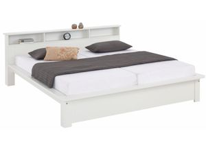 4029686689633 - Bett HOME AFFAIRE KERO BESTSELLER Stauraum begrenzte Stückzahl zum Top Preis Betten Gr Liegefläche B L 160 cm x 200 cm kein Härtegrad weiß Home Affaire zertifiziertes Massivholz (Kiefer) optional mit Schublade