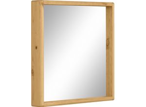 4029686723214 - Badspiegel OTTO PRODUCTS Jorrick Spiegel Gr B H T 60 cm x 60 cm x 8 cm beige (natur) Badspiegel Rahmen aus FSC-zertifiziertem Massivholz Kiefer Breite 60 cm