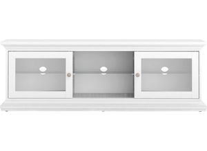 4029686772694 - Lowboard HOME AFFAIRE Paris TV-Tisch Sideboard Fernsehtisch Sideboards Gr B H T 149 cm x 51 cm x 42 cm weiß mit 2 Glastüren Fächer Breite 150 cm Höhe 51 cm