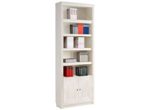 4029686816510 - Bücherregal HOME AFFAIRE Soeren Regale Gr B H T 80 cm x 185 cm x 29 cm 6 St beige (cremeweiß) aus massiver Kiefer Höhe 220 cm mit 2 Holztüren viel Stauraum