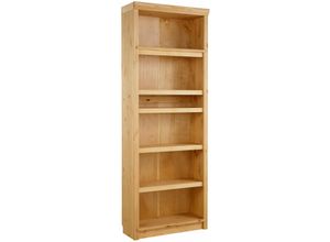 4029686926967 - Bücherregal HOME AFFAIRE Soeren Regale Gr H T 185 cm x 29 cm 6 St beige (gelaugt geölt) Bücherwand Regal Standregal Standregale Regale aus massiver Kiefer in 2 Höhen und Tiefen mit viel Stauraum